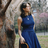 ALMA GINGHAM MIDI DRESS