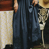 CHARLOTTE EMBROIDERED MIDI SKIRT