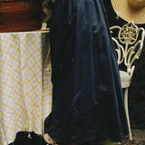 CHARLOTTE EMBROIDERED MIDI SKIRT