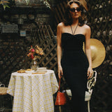 LA BELLE KNIT HALTER MIDI DRESS