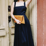 DARLING SQUARE NECK MIDI DRESS