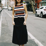 CORINNE LINEN MIDI SKIRT