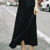 CORINNE LINEN MIDI SKIRT