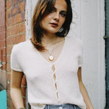 CHARLI KNIT BUTTON UP TOP