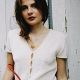 CHARLI KNIT BUTTON UP TOP