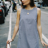 CAMILLE GINGHAM MINI DRESS