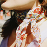 C&D LARGE SILK SCARF, JARDIN