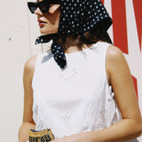 C&D LARGE SILK SCARF, NUIT