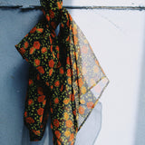C&D POPPY SILK RECTANGLE SCARF