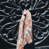 C&D JARDIN RECTANGLE SILK SCARF