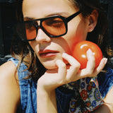 HAVANA AVIATOR SUNGLASSES, BLACK