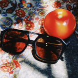 HAVANA AVIATOR SUNGLASSES, BLACK