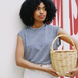 JONES STRIPE SLEEVELESS TOP