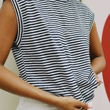 JONES STRIPE SLEEVELESS TOP