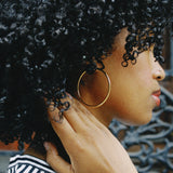 KAT GOLD HOOP EARRING