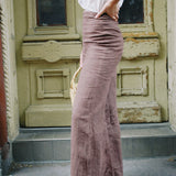 ELENA BROWN LINEN PANT