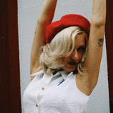 VINTAGE SAILOR MOD MIDI DRESS