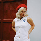 VINTAGE SAILOR MOD MIDI DRESS