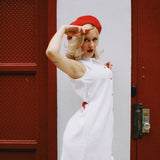 VINTAGE SAILOR MOD MIDI DRESS