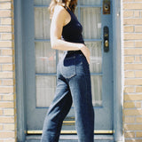AGOLDE MID RISE DARK WASH HARPER JEAN