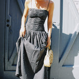 FAITHFULL MIRA MAXI POLKA DOT DRESS