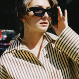 SELINA CHUNKY SUNGLASSES, BLACK