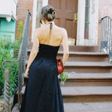 FAITHFULL VALENCIA BLACK MIDI DRESS