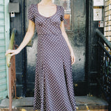 MARY POLKA DOT MIDI DRESS