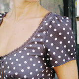 MARY POLKA DOT MIDI DRESS