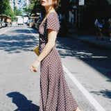 MARY POLKA DOT MIDI DRESS