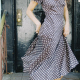 MARY POLKA DOT MIDI DRESS