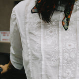 VINTAGE VICTORIAN FLORAL BLOUSE