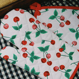 CHERRIES PRINT OVEN MITT