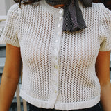 MAY SHORT SLEEVE KNIT TOP