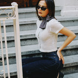 MAY SHORT SLEEVE KNIT TOP
