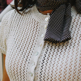 MAY SHORT SLEEVE KNIT TOP