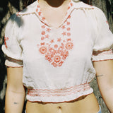 VINTAGE HAND EMBROIDERED BLOUSE