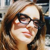 MIA CAT EYE SUNGLASSES, BLACK
