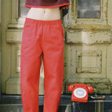 LE BON SHOPPE ARC PANT-CRAYON RED