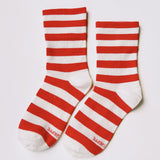 LE BON SHOPPE WALLY SOCK RED STRIPE