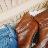 VINTAGE SALVATORE FERRAGAMO BROWN BOOTS 8.5