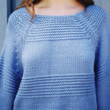 ANCHOR CHUNKY KNIT CROP SLEEVE SWEATER