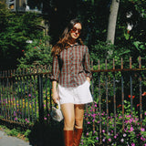 DAISY LACE TRIM COTTON SHORT