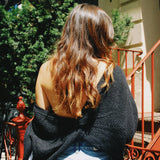 NOIR KNOTTED SWEATER