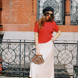 SCARLET KNIT BUTTON DOWN TOP