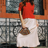 SYLVIE SILKY SLIP SKIRT