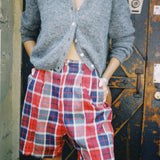 VINTAGE PLAID WOOL SHORTS