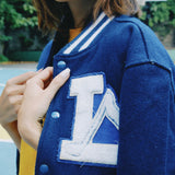 VINTAGE BLUE VARSITY JACKET