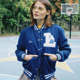 VINTAGE BLUE VARSITY JACKET