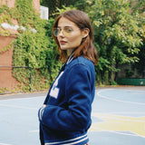 VINTAGE BLUE VARSITY JACKET